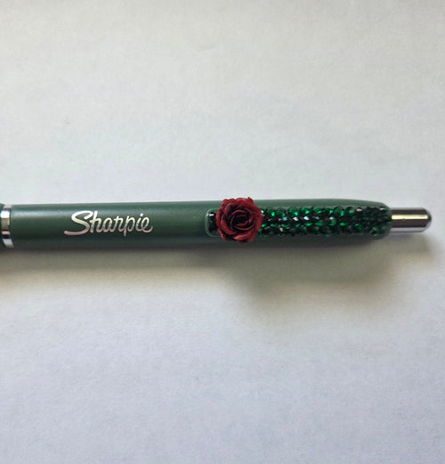 Bling Rose Click Pen