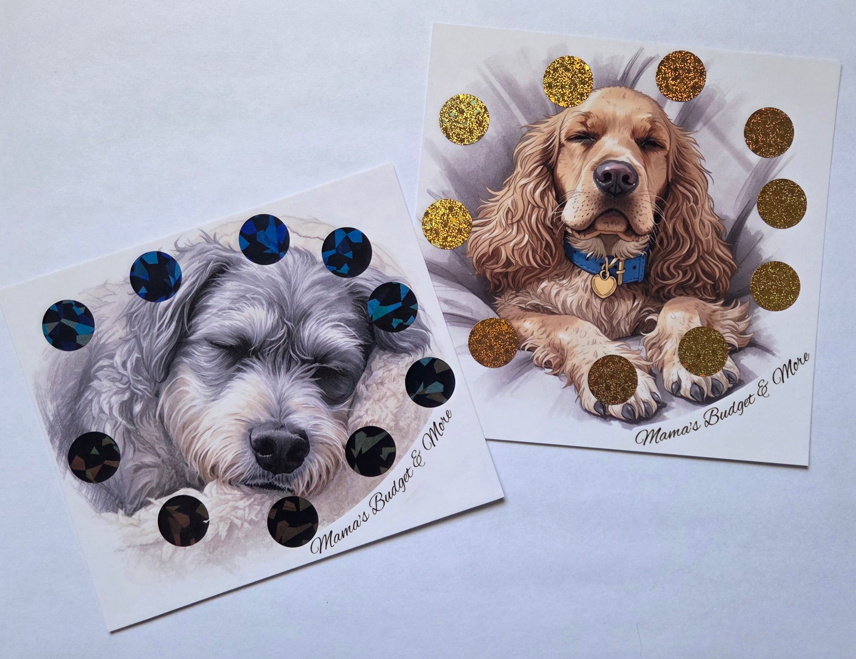 Cozy Pup Scratch-Off Savings Challenges