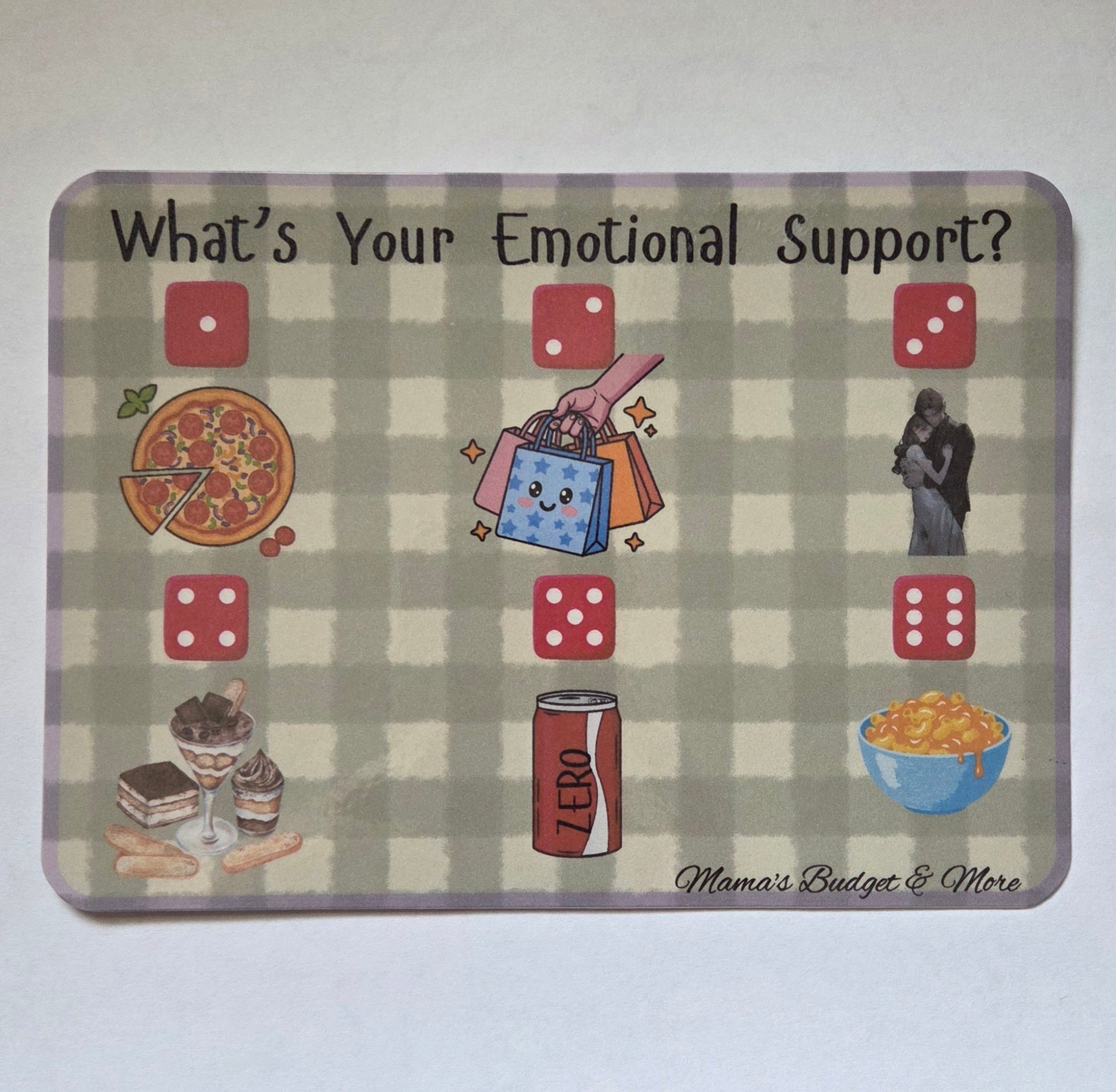 Emotional Support Roll & Save Savings Challenge