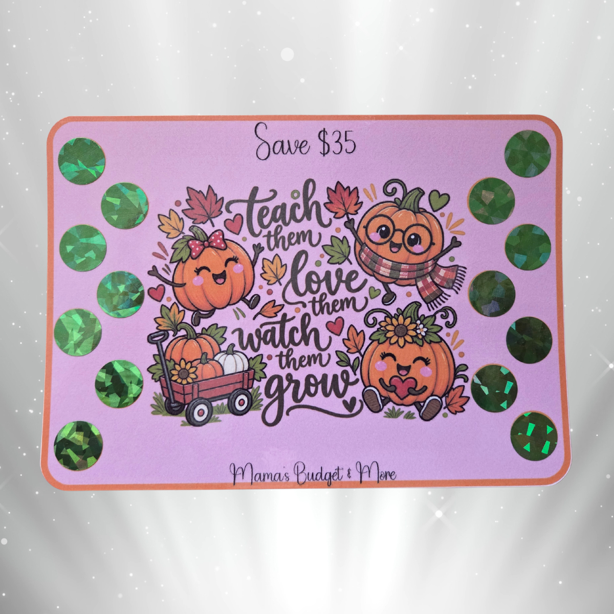 🎃 Teach Them, Love Them, Watch Them Grow — $35 Savings Challenge 🌱🧡