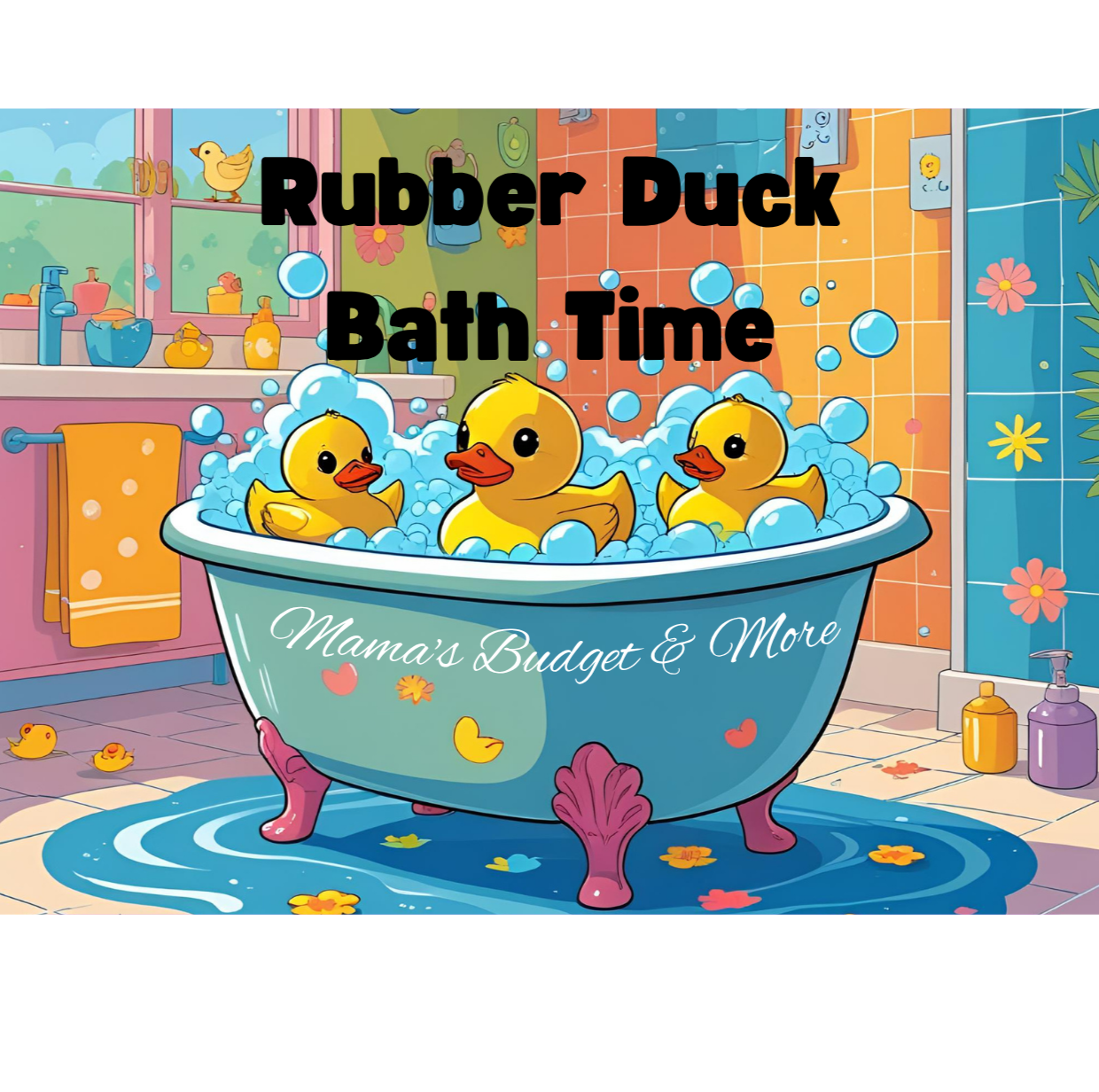 Rubber Duck Bath Time Savings Game