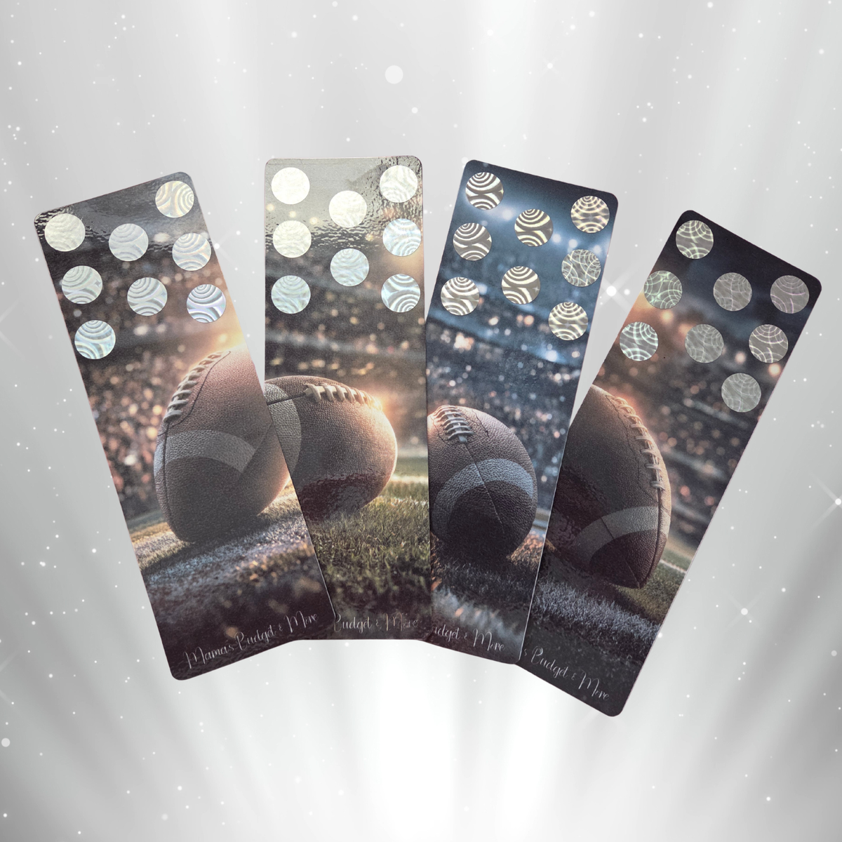 🏈💰 Football Bookmark Scratchers – Savings Challenge Set! 🏈